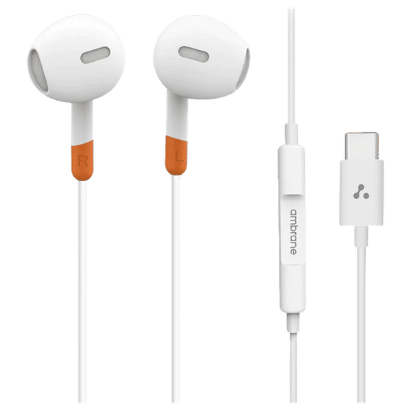 Buy ambrane Beats T02 Wired Earphone with Mic In Ear White